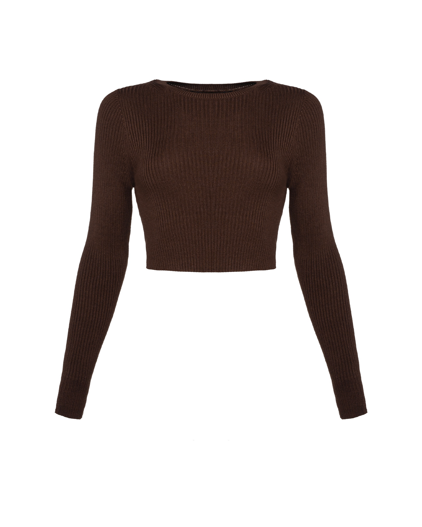 Knitted Long Sleeve Crop Top