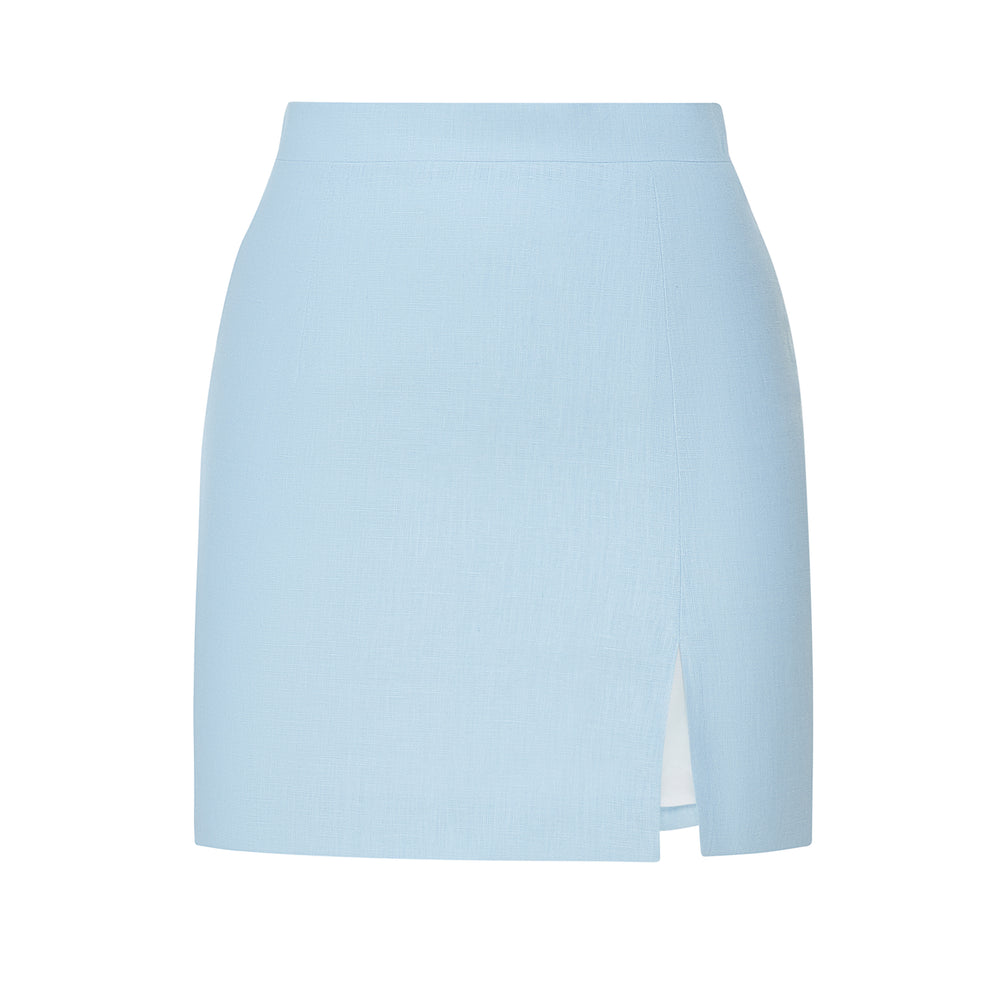 Linen mini skirt