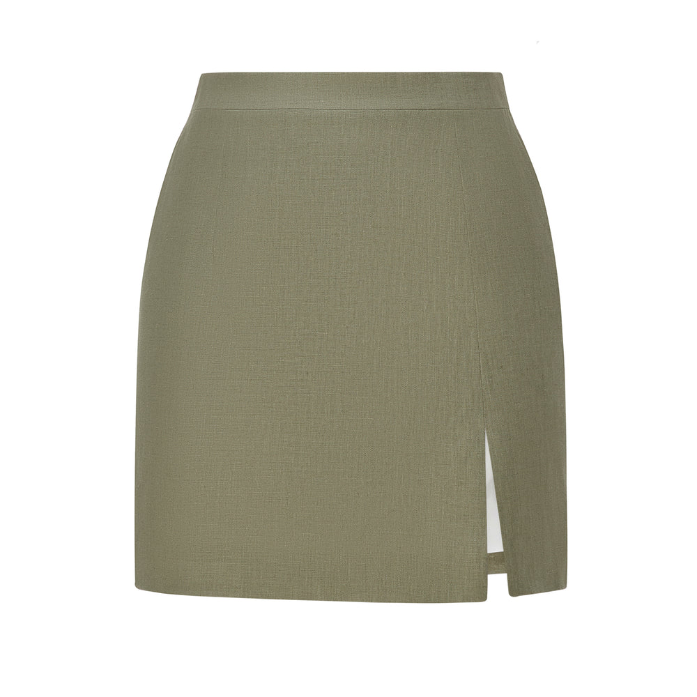 
                  
                    Linen mini skirt
                  
                