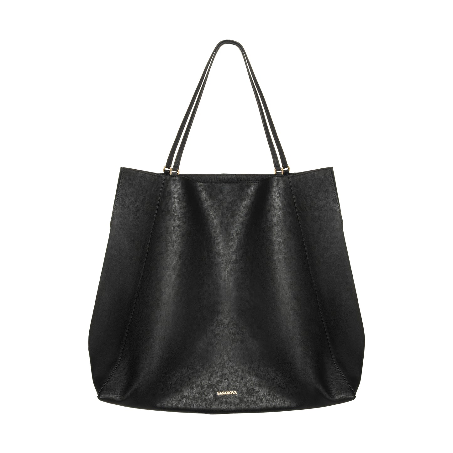 Leather shopper bag