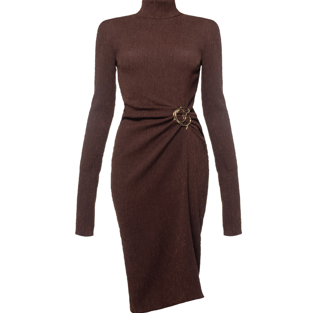 Midi Knitwear Dress G With Sleeves