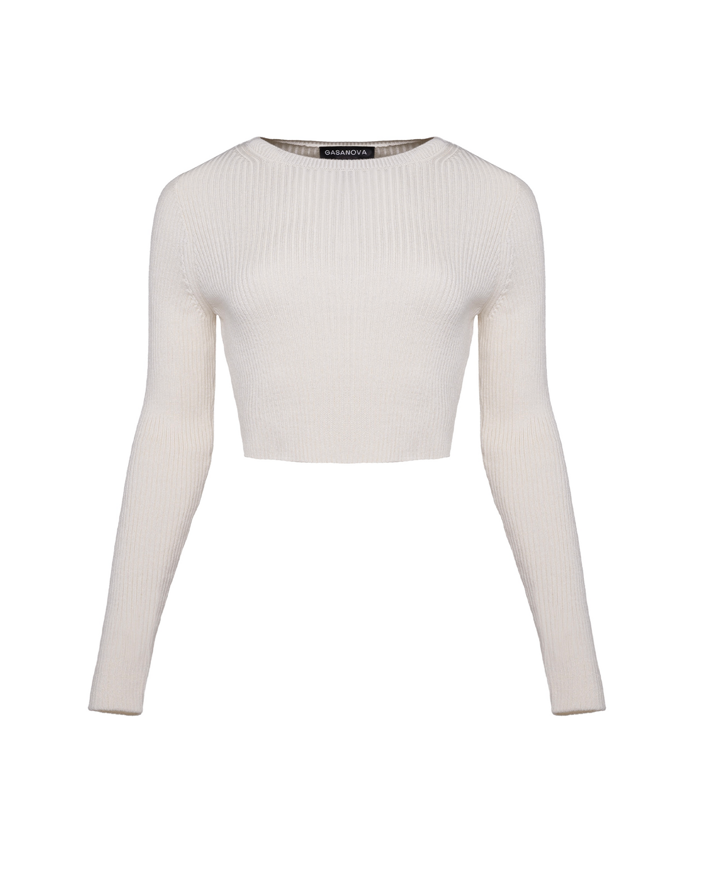 Knitted Long Sleeve Crop Top