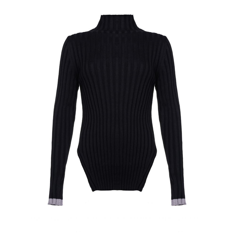 Turtleneck With Contrasting Edging