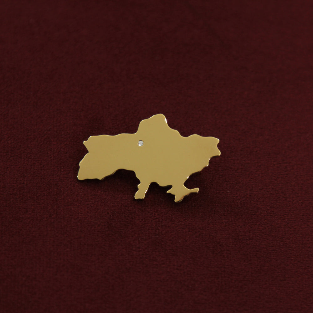 
                      
                        Brooch "Ukraine" with zirconium stone
                      
                    