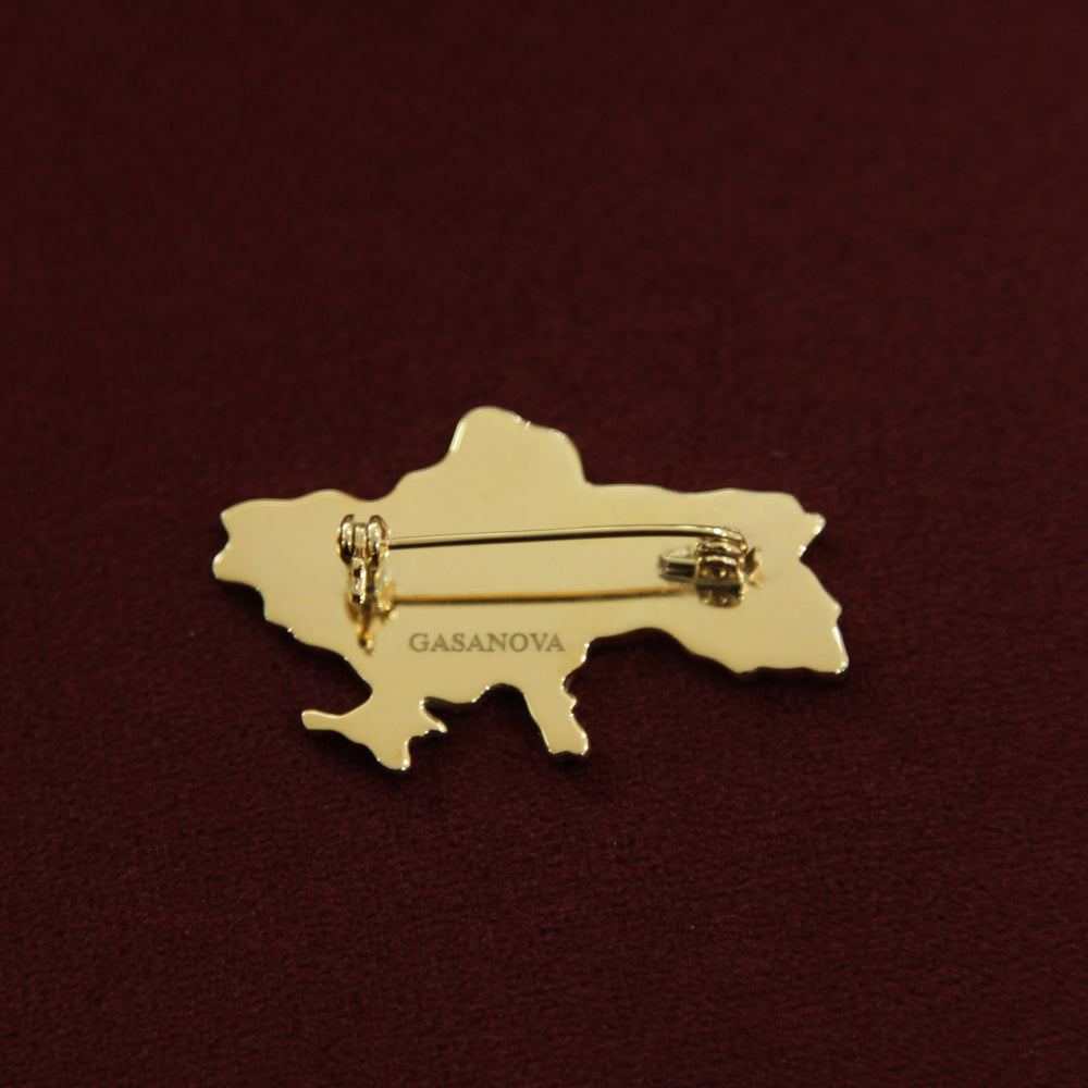 
                      
                        Brooch "Ukraine" with zirconium stone
                      
                    