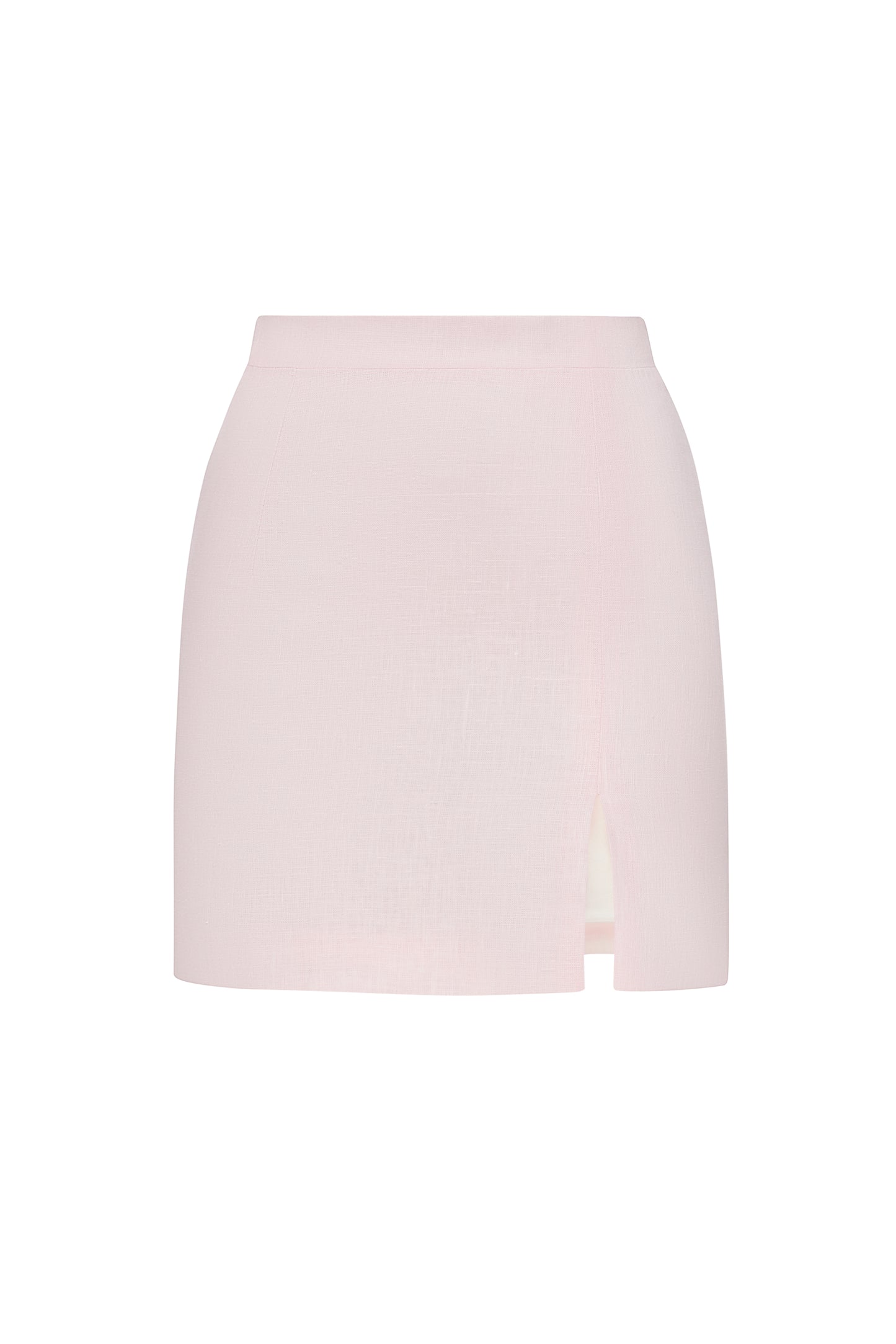 Linen mini skirt