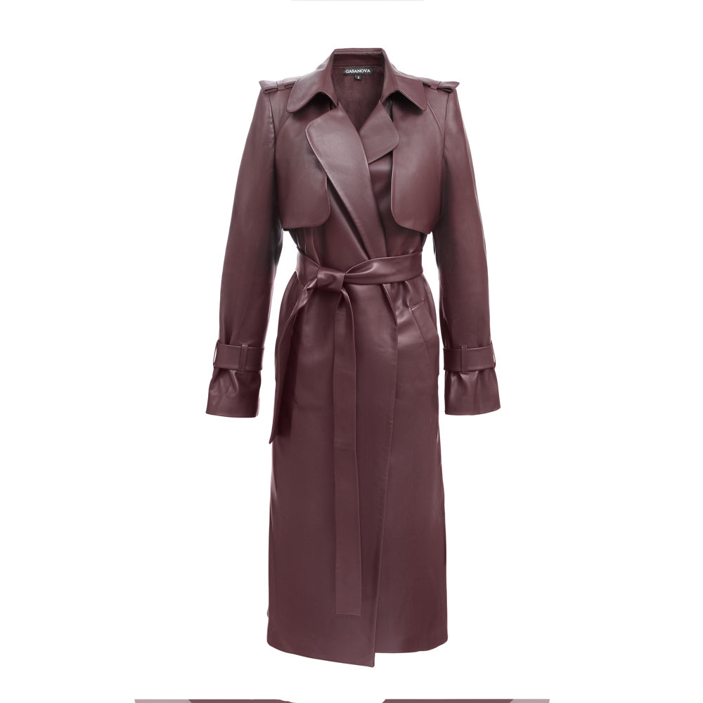 Eco-leather Trench