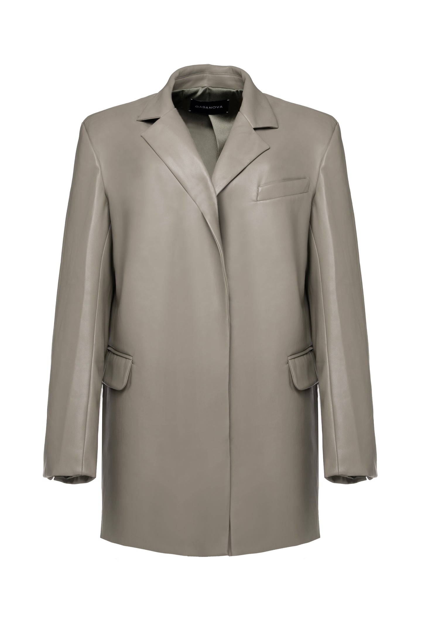 Elongated Jacket With Pointed Lapel