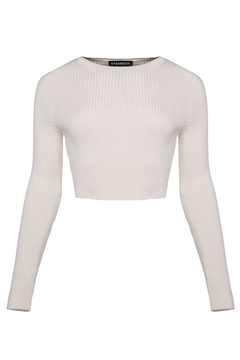 Knitted Long Sleeve Crop Top