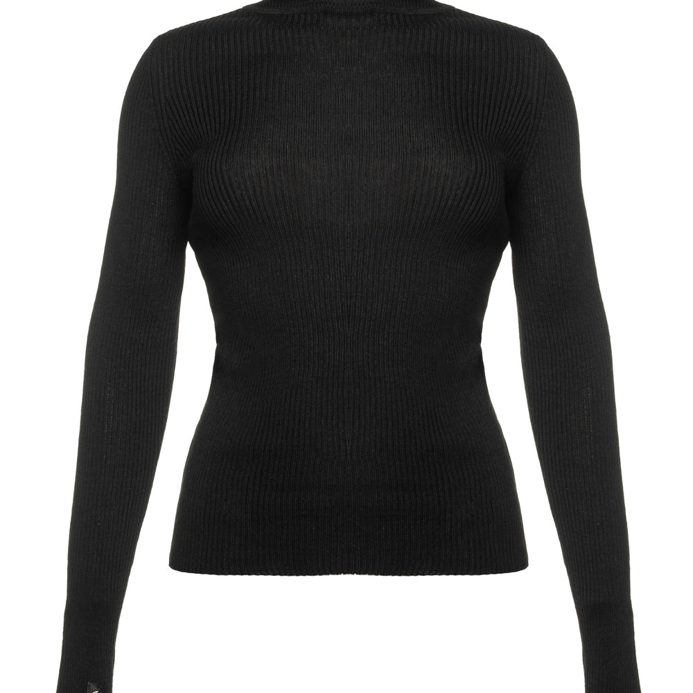 
                      
                        Woven Turtleneck
                      
                    