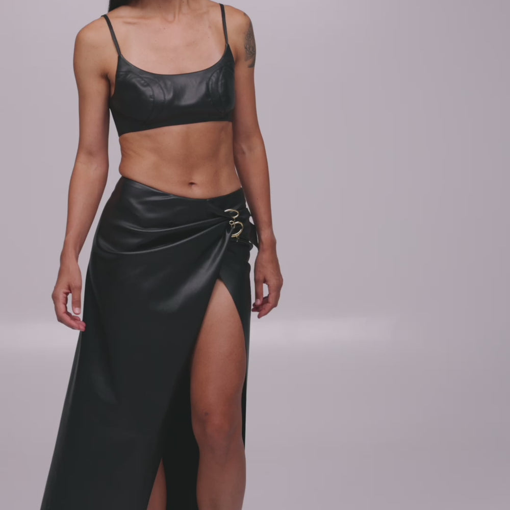 
                  
                    Load and play video in Gallery viewer, Eco-Leather skirt
                  
                