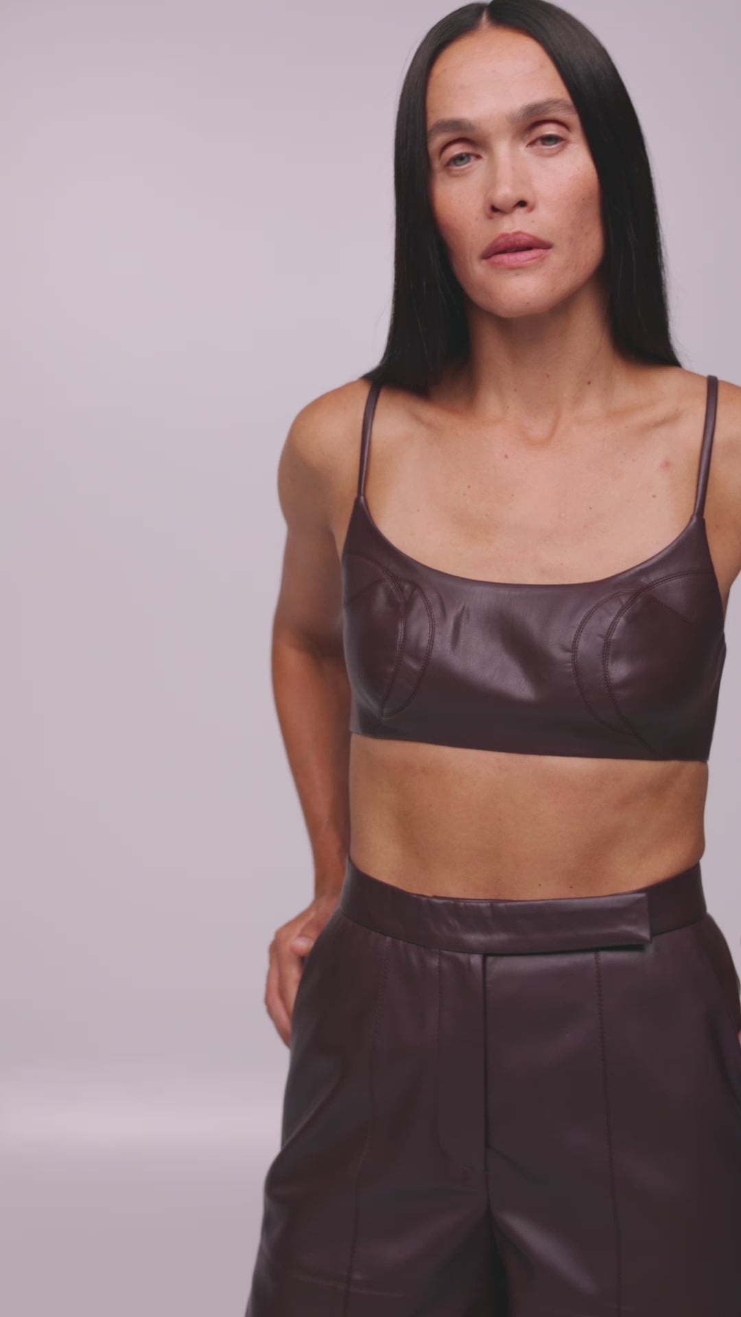 Eco-leather Top