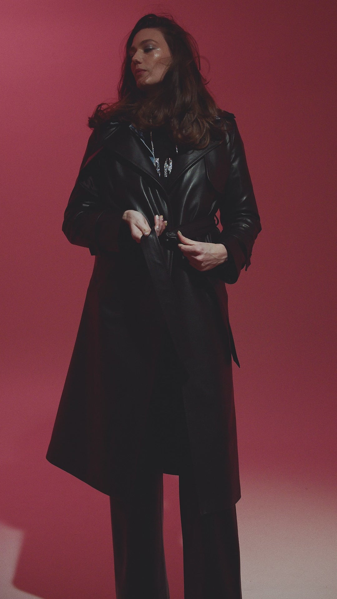 Eco-leather Trench