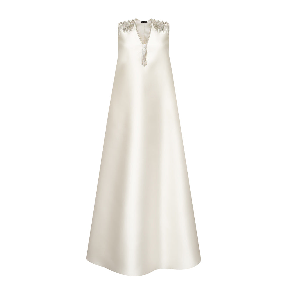 Taffeta Maxi Dress