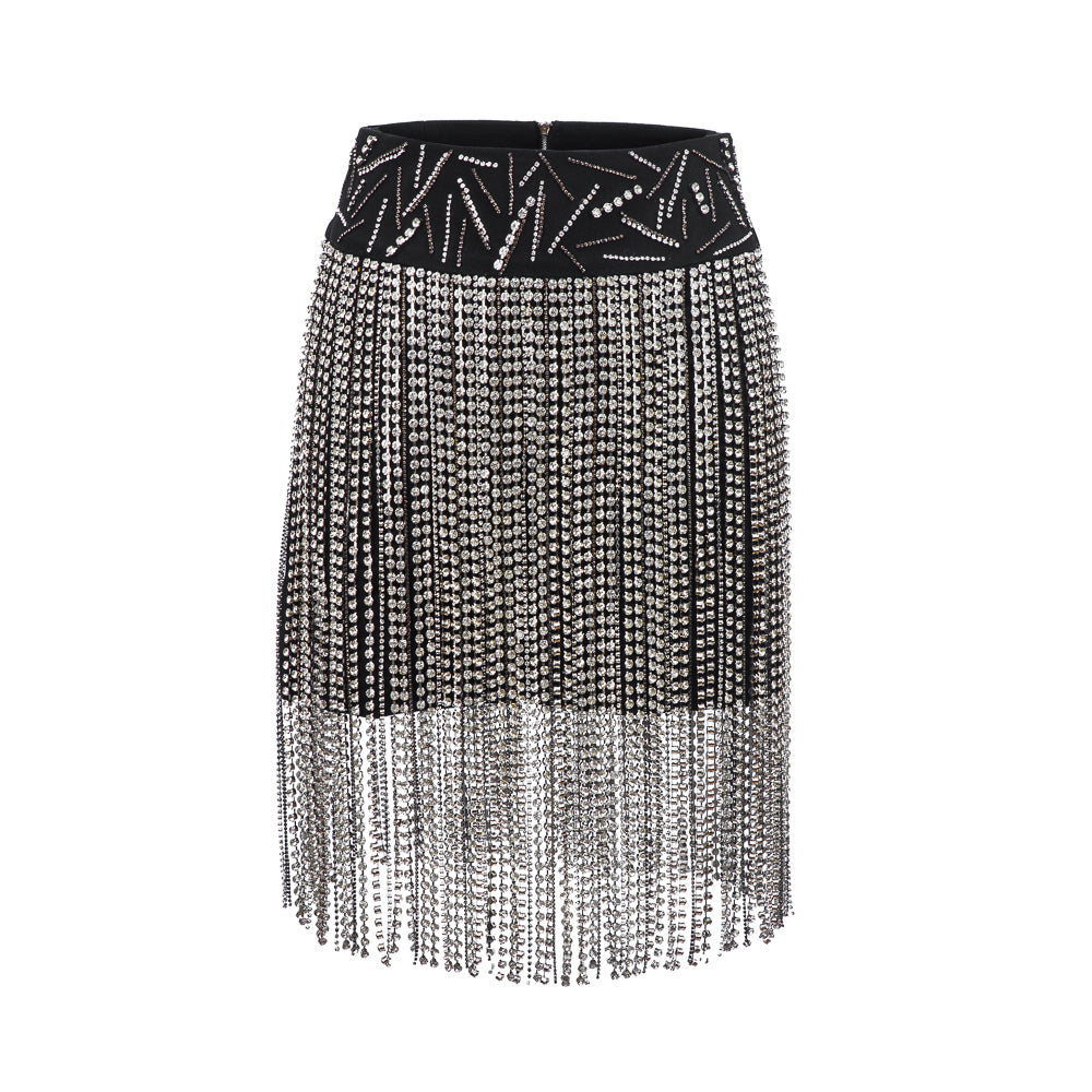 Skirt With Crystals